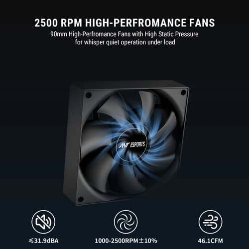 Ant Esports V4 Digital ARGB 90mm CPU Air Cooler